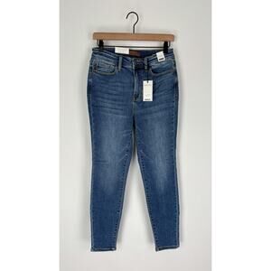 Judy Blue Warm Wishes High Waist Thermal Skinny Jeans Womens 28 Medium Wash New